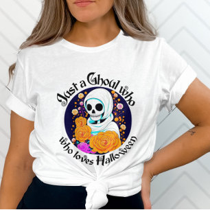 Just a Ghoul who loves Halloween Gray T-Shirt