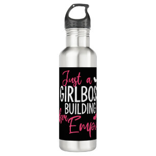 Just a girl boss building her empire women inspiri 710 ml water bottle