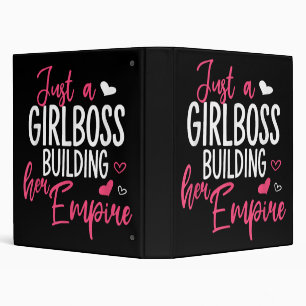 Just a girl boss building her empire women inspiri binder