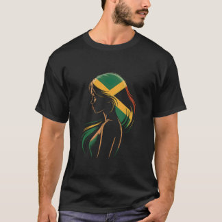 Just A Girl from Jamaica Intrigue Women Proud Jama T-Shirt