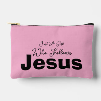 Just a Girl Who Follows Jesus Accessory Pouch