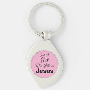 Just a Girl Who Follows Jesus Keychain