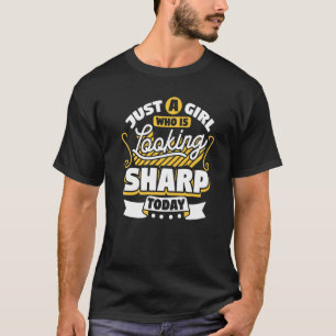 Just A Girl Who Is Looking Sharp Hedgehogs And Po T-Shirt