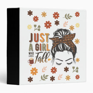 Just A Girl Who Love A Fall Binder