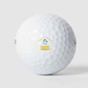 Just A Girl Who Love Penguins  Golf Balls