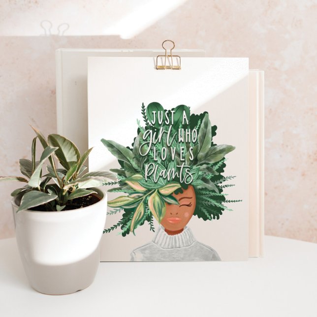Just A Girl Who Love Plants | Crazy Plant Lady Poster (Creator Uploaded)
