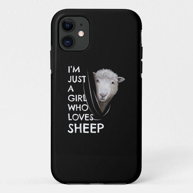 Just A Girl Who Love sheep | Sheep Fans gift Case-Mate iPhone Case (Back)