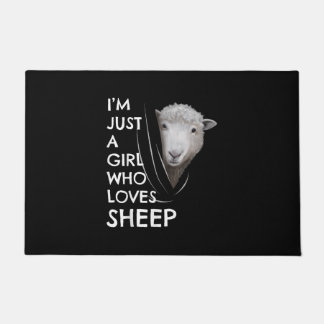 Just A Girl Who Love sheep | Sheep Fans gift Doormat