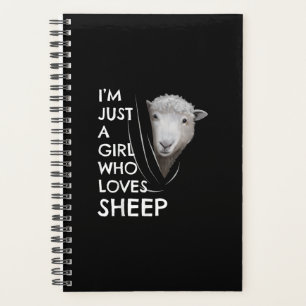 Just A Girl Who Love sheep Sheep Fans gift Planner