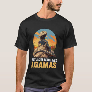 Just a Girl who loves Agamas Lovers Agama T-Shirt