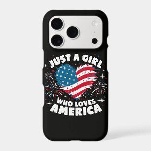 Just a Girl Who Loves America Patriotic