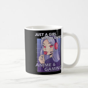 Just A Girl Who Loves Anime And Gaming Coffee Mug
