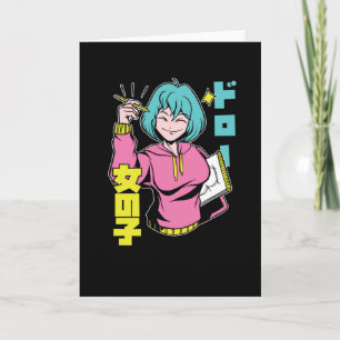 Just A Girl Who Loves Anime And Sketching Card
