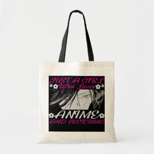 Just a girl who loves anime and sketching  tote bag