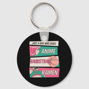 Just A Girl Who Loves Anime Bysketbyll Ramen Kawai Keychain