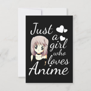 just a girl who loves anime cute cosplay out invitation