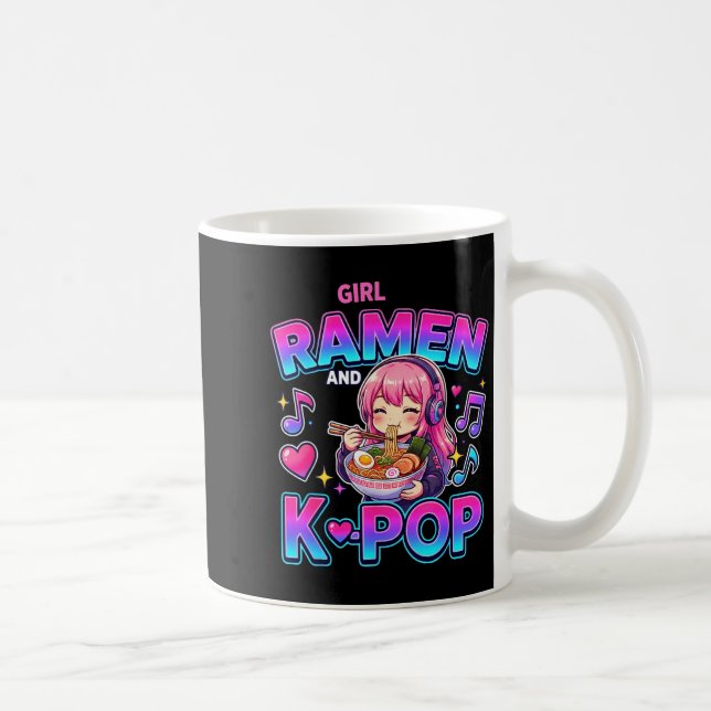 Just A Girl Who Loves Anime Ramen And K-p  Coffee Mug (Right)