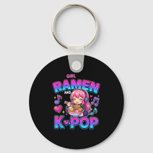 Just A Girl Who Loves Anime Ramen And K-p  Keychain