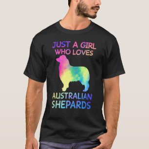 Just A Girl Who Loves Australian Shepherds Dog T-Shirt
