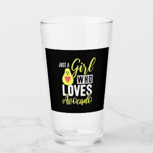 Just A Girl Who Loves Avocado Glass