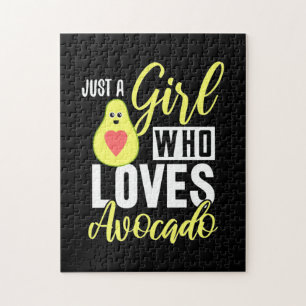 Just A Girl Who Loves Avocado Jigsaw Puzzle