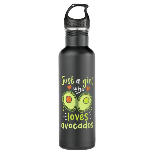 Just A Girl Who Loves Avocados 710 Ml Water Bottle (Front)