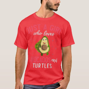 Just A Girl Who Loves Avocados And Turtles Ocean S T-Shirt