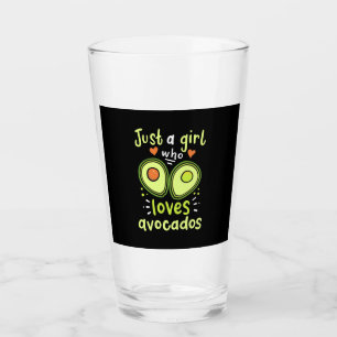 Just A Girl Who Loves Avocados Glass