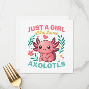 Just a girl who loves axolotls menu