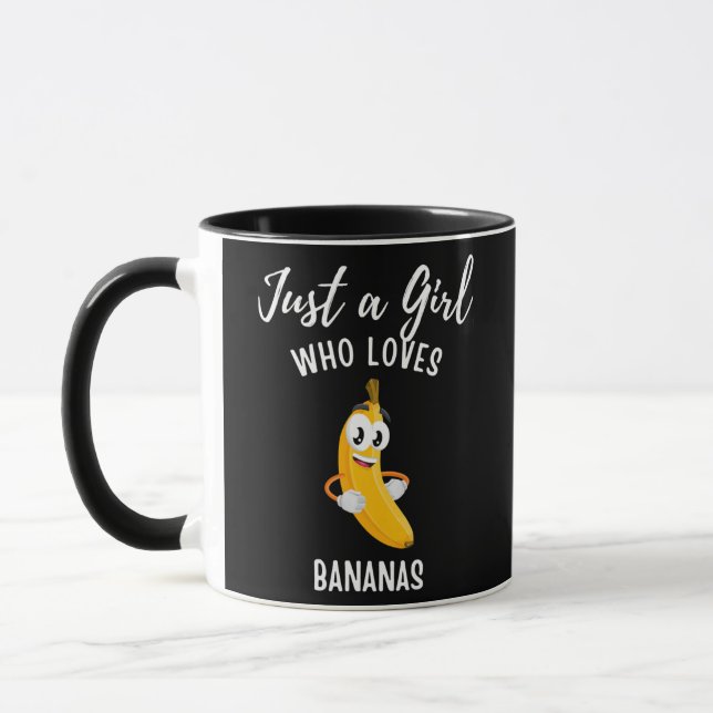 Just A Girl Who Loves Bananas apparel banana Mug (Left)