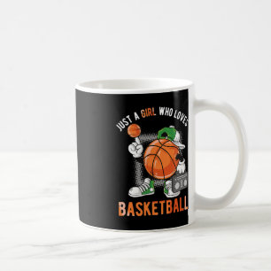 Just A Girl Who Loves Basketball 1 Coffee Mug