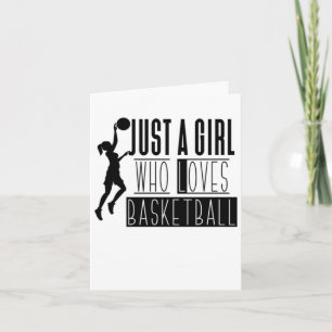 Just A Girl Who Loves Basketball 2 Card