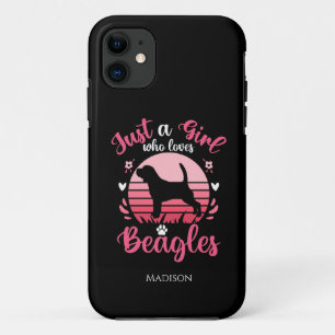 Just a Girl Who Loves Beagles  iPhone 11 Case