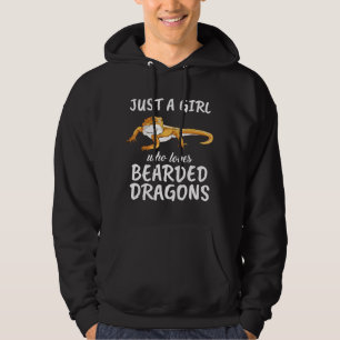 Just A Girl Who Loves Bearded Dragons Lizard Rept Hoodie