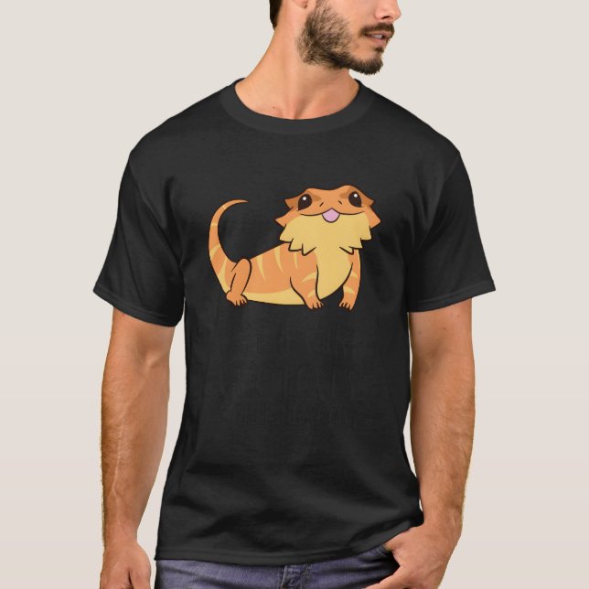 Just A Girl Who Loves Bearded Dragons Lizard Repti T-Shirt (Front)