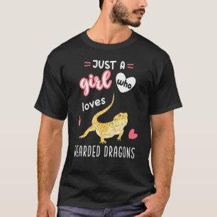 Just A Girl Who Loves Bearded Dragons T-Shirt
