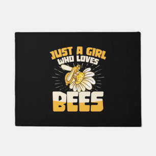 Just A Girl Who Loves Bees Doormat