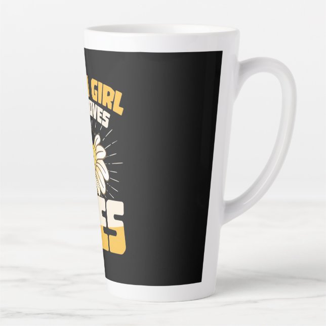 Just A Girl Who Loves Bees Latte Mug (Right)