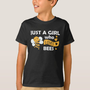 Just A Girl Who Loves Bees Sweet Bees Honeybee T-Shirt