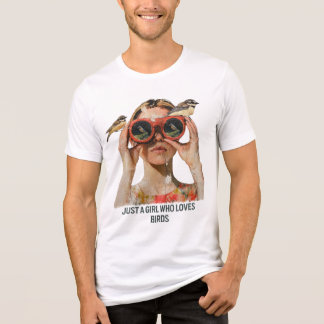 Just a Girl who loves Birds - Birdwatching Tri-Blend Shirt