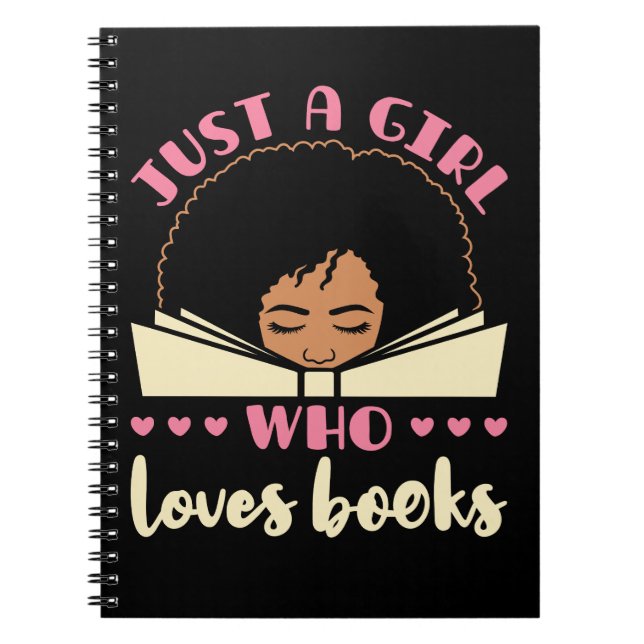 Just a Girl Who Loves Books African American (Front)