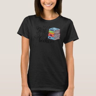 Just A Girl Who Loves Books Library Librarian Girl T-Shirt