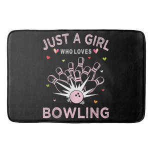 Just A Girl Who Loves Bowling Bath Mat