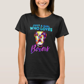 Just A Girl Who Loves Boxers T T-Shirt