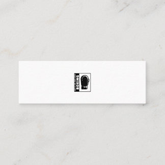just a girl who loves boxing mini business card