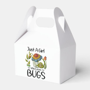 Just a girl who loves bugs favor box