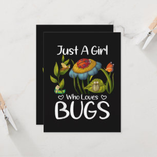 Just a Girl who Loves Bugs Invitation