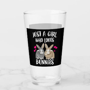 Just A Girl Who Loves Bunnies Bunny Lover Glass