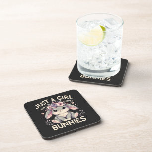 Just A Girl Who Loves Bunnies Coaster