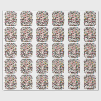 Just A Girl Who Loves Bunnies Cute Bunny Lover Wrapping Paper